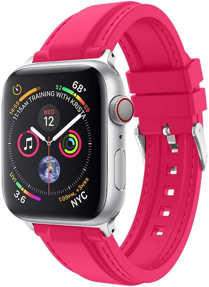 RedBrowm Smart Watch for Women Men with Bluetooth and WiFi,Color screensmart,Activity Tracker and Sleep Monitor, Sports Silicone Bracelet Strap Band for Smart Phone Watch Series 4 40mm