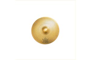 ULUOBO 6 inch Low Volume Splash Cymbal, Small Quiet Silent Cymbal for Drum Pratice (Gold, 1 Pieces)