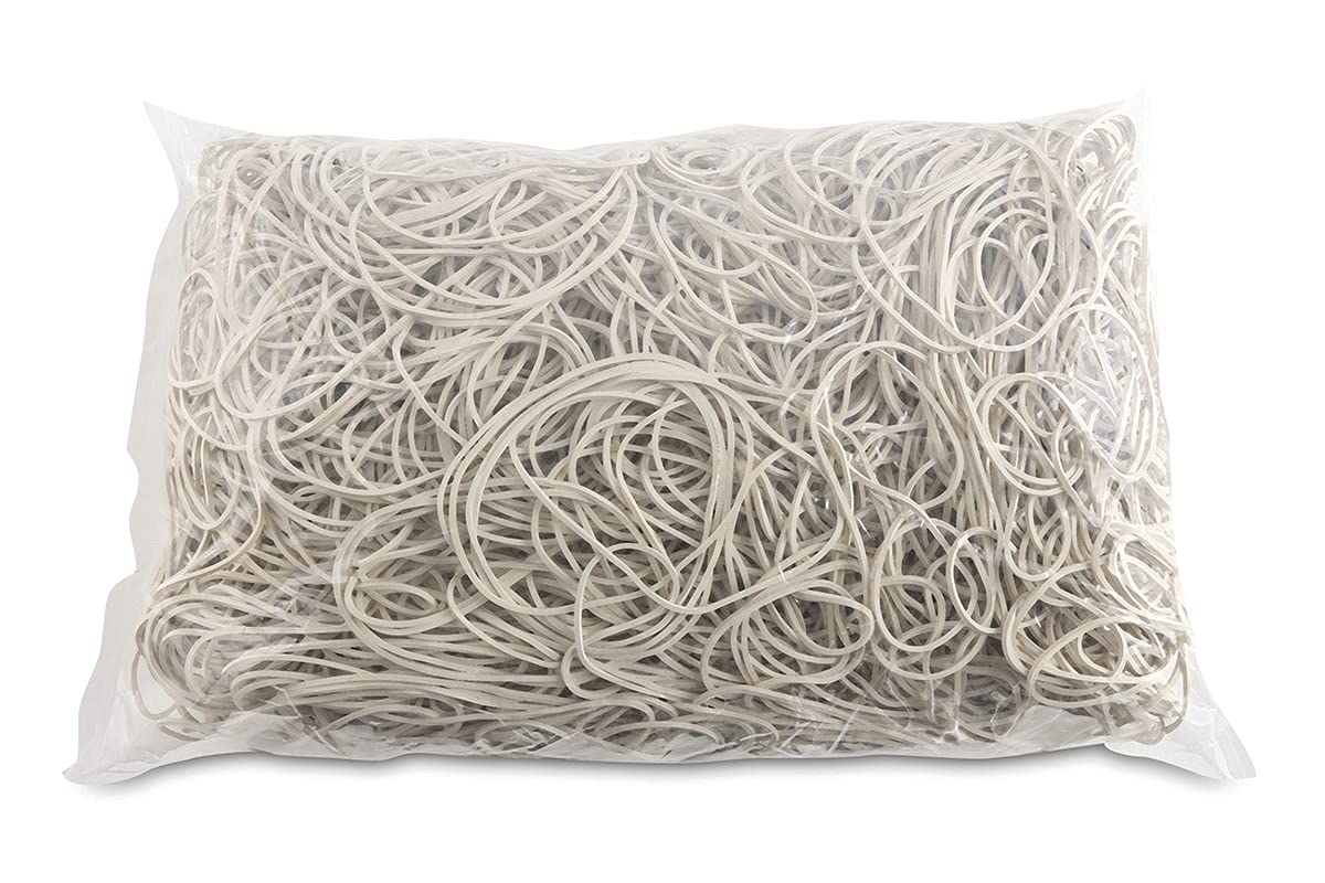 Rubber Bands OFFICE PRODUCTS Diameter 70mm 1,5x1,5mm 1000g White/Small Office Accessories/Type-Standard/Material-Rubber/Weight (g)-1000 / Colour-White/Size-1,5x1,5mm