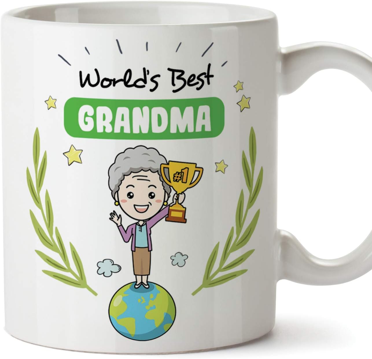 Mugffins Grandma Mug, "World's Best Grandma"