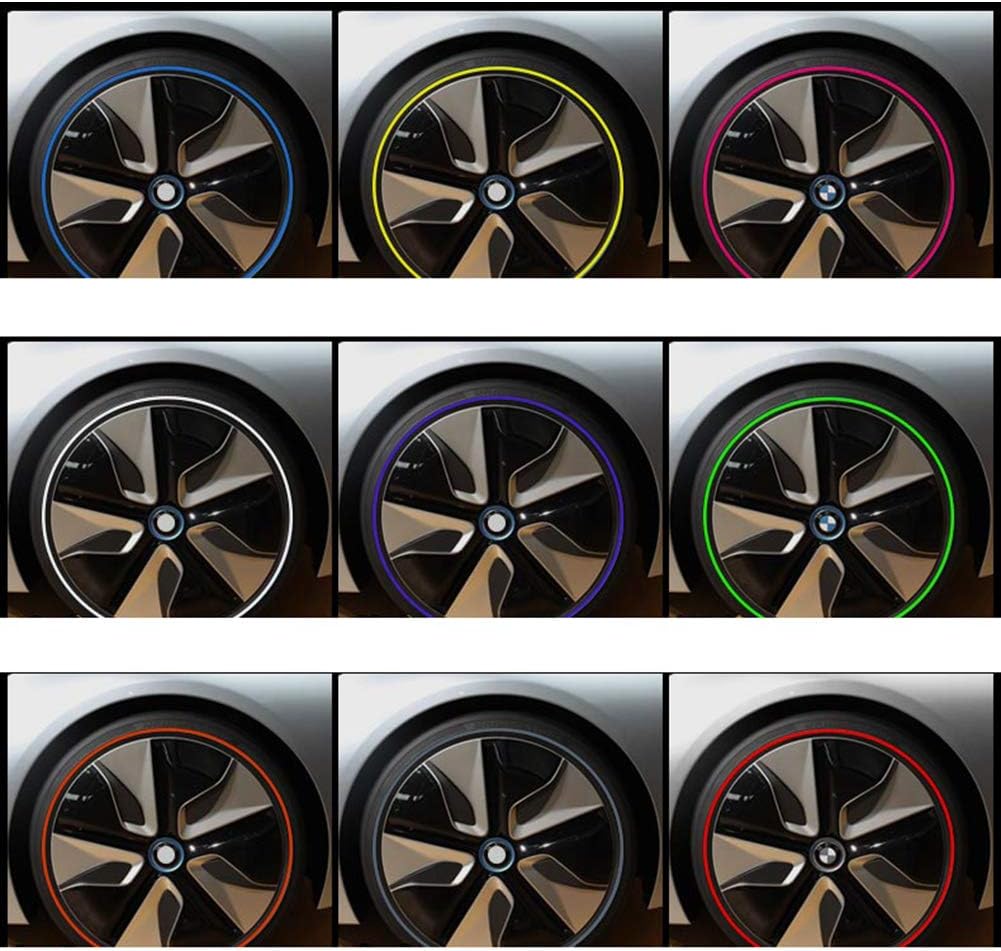 Amazon ホイールリムステッカー ホイールリムプロテクター ホイールリムガード リムテープ タイヤ キズ 車 自転車 キズ防止 キズ隠し バイク カー用品 耐熱耐寒性ゴム 粘着テープで簡単施工 レッド ホイールクリーナー 車 バイク