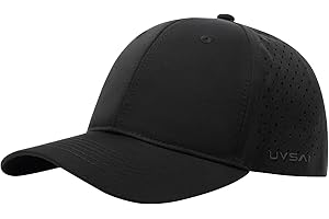 UVSAI UPF 50+ Performance Water Resistant Baseball Cap Lightweight Breathable Hat Golf Running Boat Hiking for Men Women