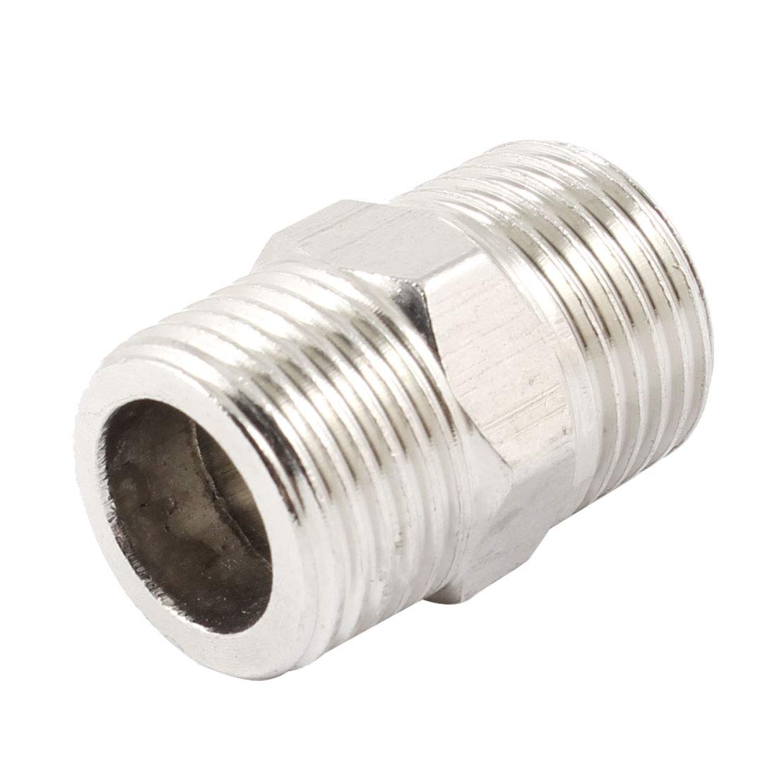 Aexit Equal 1/2" PT Male to Male Metal Hex Nipple Reducer Quick Connector (b591e957c225f1cf6841507a1e0a09b4)