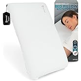 SNUGL Cooling Memory Foam Pillow, Orthopaedic Memory Foam Pillows, Ergonomic Neck Pillow for Side Sleeping, Pillows for Neck and Shoulder Pain (Large White)