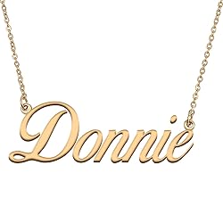 HUAN XUN Customized Custom Simple Any Name Necklace