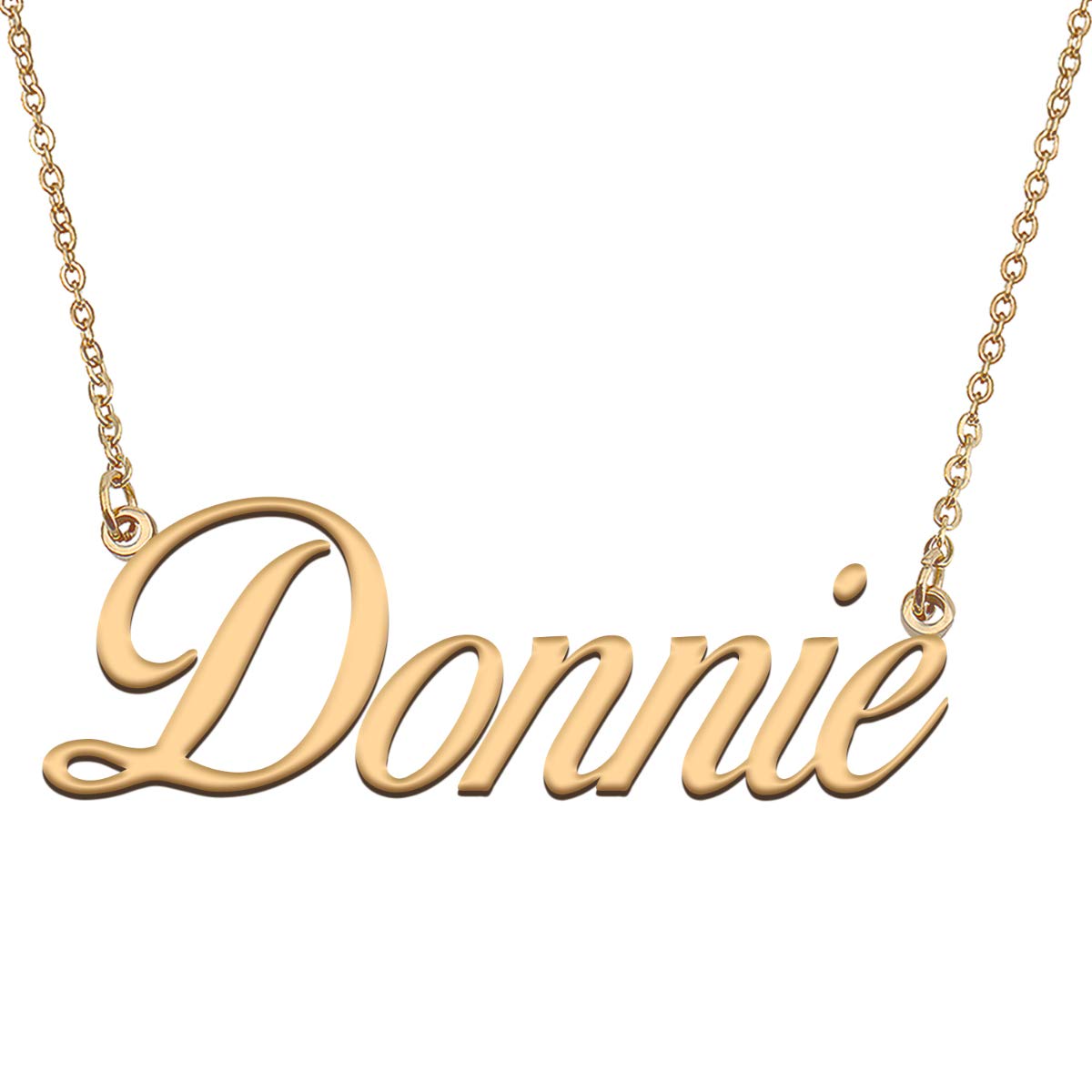 HUAN XUN Customized Custom Simple Any Name Necklace