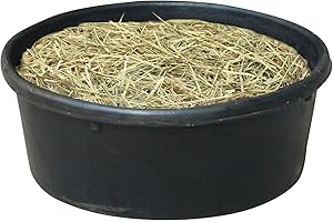 Rubber Feed Bowl,4L Rubber Livestock Feeding Bucket - Water Container Food Trough for Outdoor Ranch Farm Cat Dog Chicken Goat