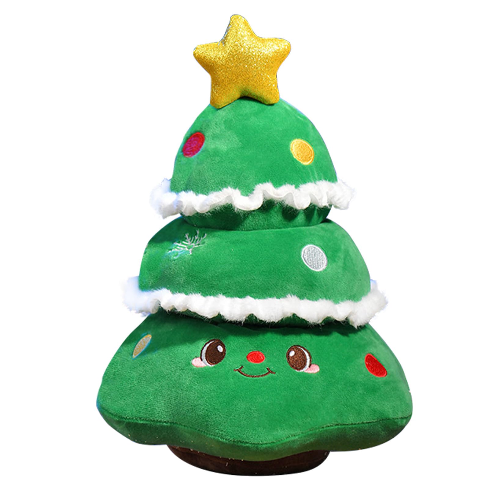 POPOYU Christmas Tree Plush Toy,9in/23cm Xmas Tree Plush Pillow Toy for you,Cute Christmas Tree Stuffed Doll,Soft Toy Stuffed Animal Toys Gift for you,Christmas Stocking Fillers,Winter Holiday Decor