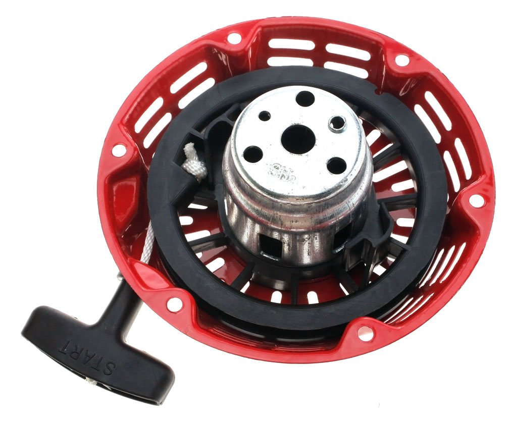 Recoil Starter Replacement with Pully Cup Compatible with Honda GX200, GX160, GX120 Recoil Starter Assembly