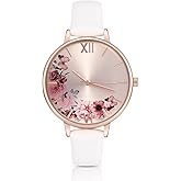 KIMOMT Women's Watches Leather Band Luxury Quartz Watches Waterproof Fashion Creative Wristwatch for Women Ladies