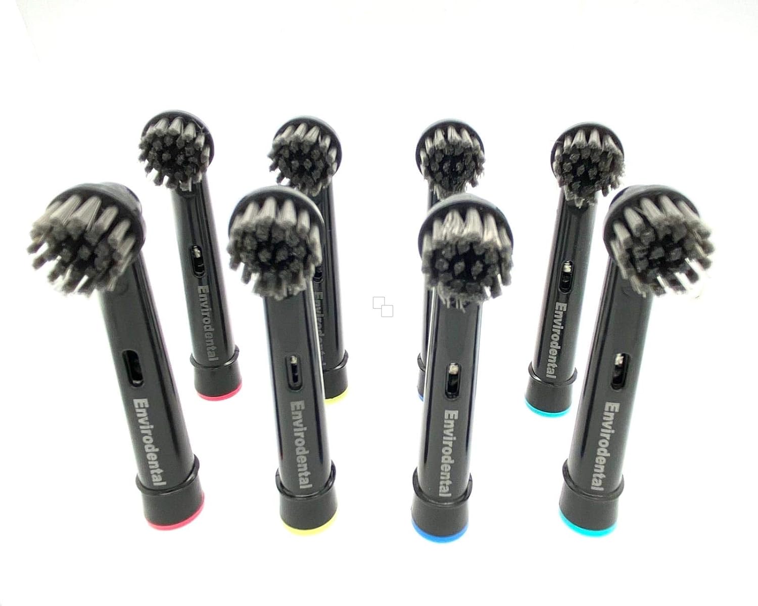 Eco Friendly Replacement Toothbrush Heads in Black by Envirodental, Fully Recyclable Pack of 8 Brushes - Image 4
