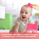Aolso Baby Hair Comb 2PCS Silicone Toddler Brush Set Pink view 4