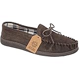 mens moccasin slippers size 6