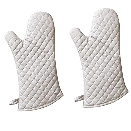 SSSTDUANJY Guantes del Horno, Pulsera Anti-escaldado De La Tela ...