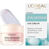 L'Oreal Paris Caffeine Eye Cream, with Hyaluronic Acid and Caffeine to Reduce look of Under Eye Wrinkles and Reduce Appearanc