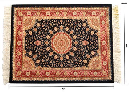 Beautiful Persian Rug Mouse Pad, Office Decor Desktop Oriental Rug, Computer Mousepad, Persian Desk Rug Coaster Mouse Pad