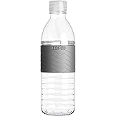 Copco Hydra Water Bottle with Spill-Resistant Lid, 16.9 oz - Reusable Tritan Non-Slip Sleeve, Twist-Open Body - BPA-Free, Leak-Proof, Durable & Portable for Gym, Office, School (Gray)