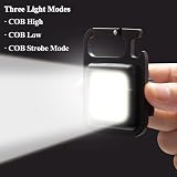 Rugtol 1000 Lumen Rechargeable COB Keychain Flashlight Mini Pocket Light 3 Modes view 4