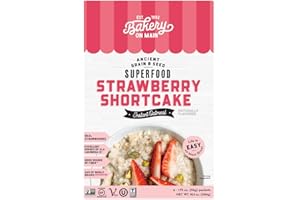 Bakery On Main, Gluten-Free Instant Oatmeal, Vegan & Non GMO - Strawberry Shortcake, 10.5oz (Pack of 1)