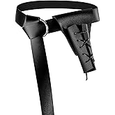 NUMJAW Pirate Sword Belt With Sword Holster Renaissance Medieval Pirate Belt With Dagger Frog Fake Sword Frog Sheath for Halloween Knight Warrior Viking Pirate Cosplay Accessories