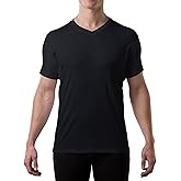 Men's Sweatproof Undershirt - Cotton V Neck - Original Fit - with Sweat Pads