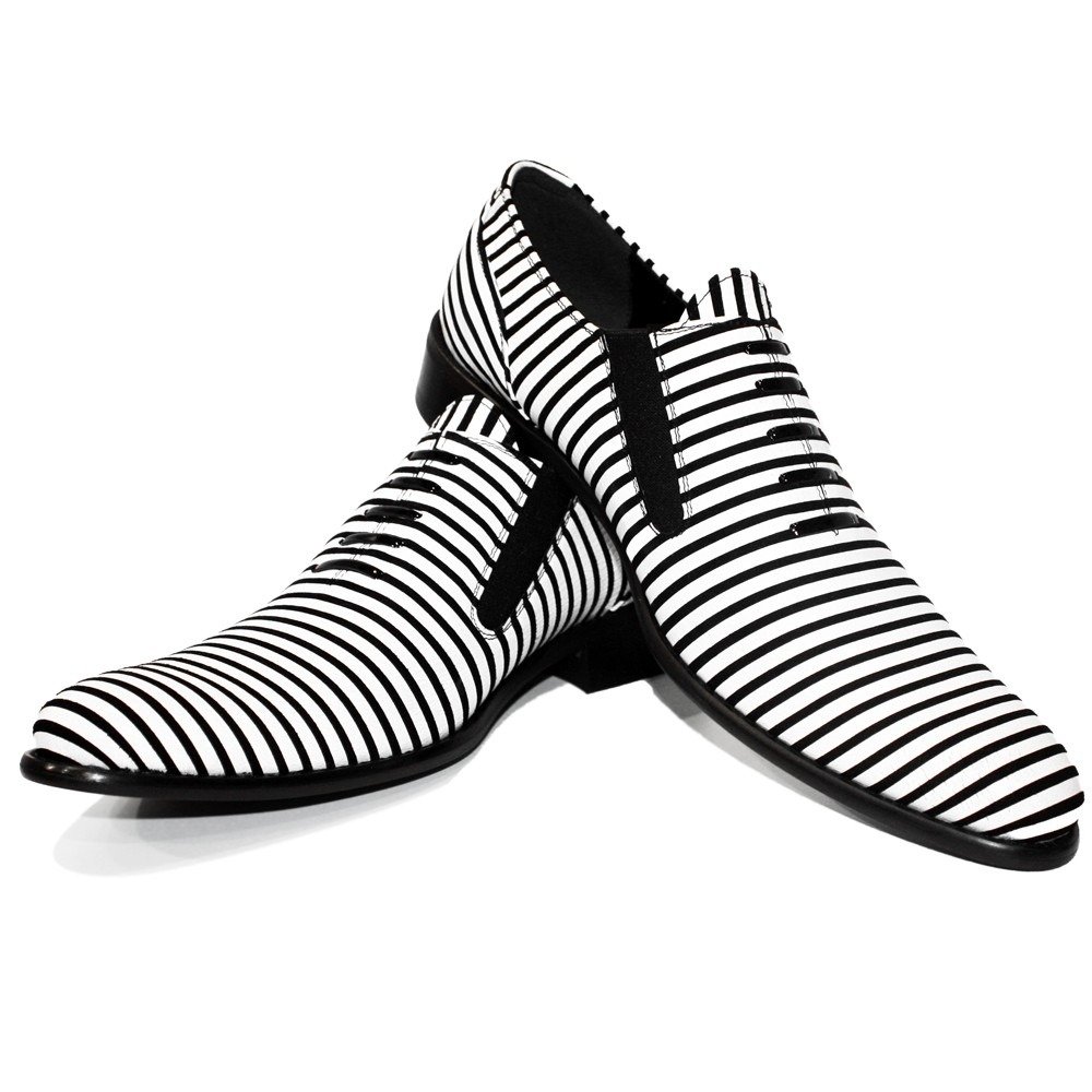 Cowhide Smooth Leather Handmade Italian Mens Color White Moccasins Loafers PeppeShoes Modello Zebri Slip-On