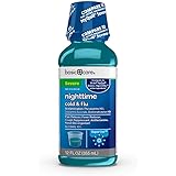 Amazon Basic Care Vapor Ice Nighttime Severe Cold and Flu, Pain Reliever and Fever Reducer, Nasal Decongestant, Antihistamine