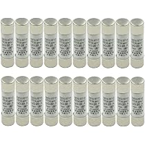 Hxchen 500V 20A R015 RT18 RT14 Fast Blow Ceramic Fuse Links 10 X 38mm0.4" X 1.5" (38" X 1 12")   (20 Pcs) (tamaño:500v 20a