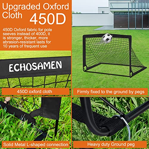 Kids Soccer Goals for Backyard Set, 2 of 4' x 3' Soccer Training