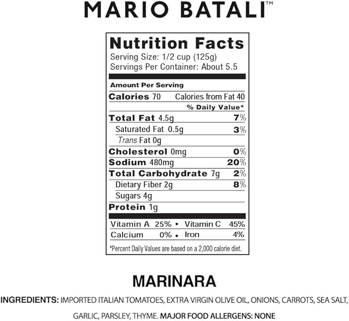Amazon Com Mario Batali Marinara Sauce 24 Oz 3 Pack Computers Accessories