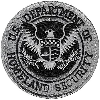 Department of Homeland Security 3.5 in Tactical Patch with Hook/Loop Backing