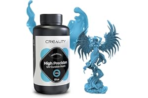 Creality 3D Printer Resin, LCD UV-Curing Resin, 8K High Precision Resin, 405nm Photopolymer, Low Shrinkage, Low Odor, Excellent Fluidity, 1000g Printer Resin Liquid for LCD DPL 3D Printing, Blue