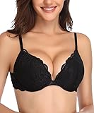 Deyllo Women’s Push Up Lace Bra Comfort Padded