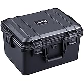 Lykus HC-4031 Waterproof Hard Case with Customizable Foam Insert, Interior Size 15.55x11.61x9.45 in, Suitable for electronics and more