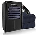 Adamson B10 Navy Blue Bed Cooling System - Twin 75” L x 39” W - 100% Cotton Mattress Cooling Bed Pad for Night Sweats - Water Bed Cooler - Ideal for Hot Sleepers - 5-Year Assurance