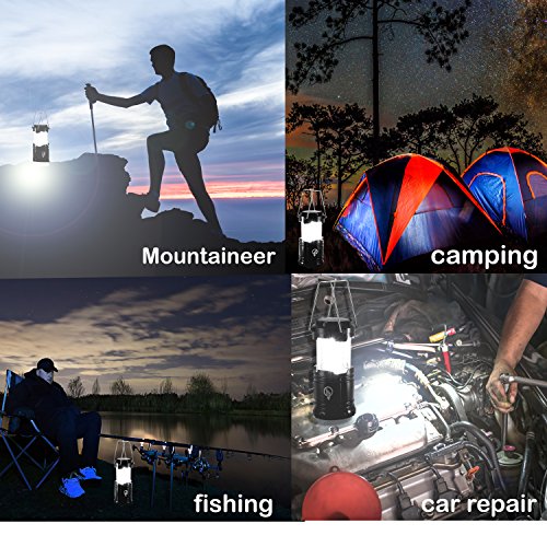Set of 2 Emergency Lantern LED Camping Survival Lamp Hurricane Power Outage Lights Storm by LifeLight Battery Operated Indoor Outdoor Flashlight | Military Grade