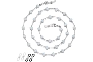 ERNAULO Beaded Glasses Chain for Women Eyeglass Chain Eye Glasses Holders Around Neck Eyeglass Chains for Women