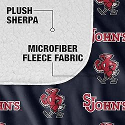 St. Johns University Logo Pattern Sherpa