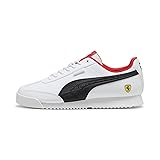 PUMA Men's Ferrari Roma Via Shoes, White-Black, 11