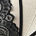 TONSEE Women's Floral Lace Bralette Bustier Crop Top Sheer Triangle Bra (S)