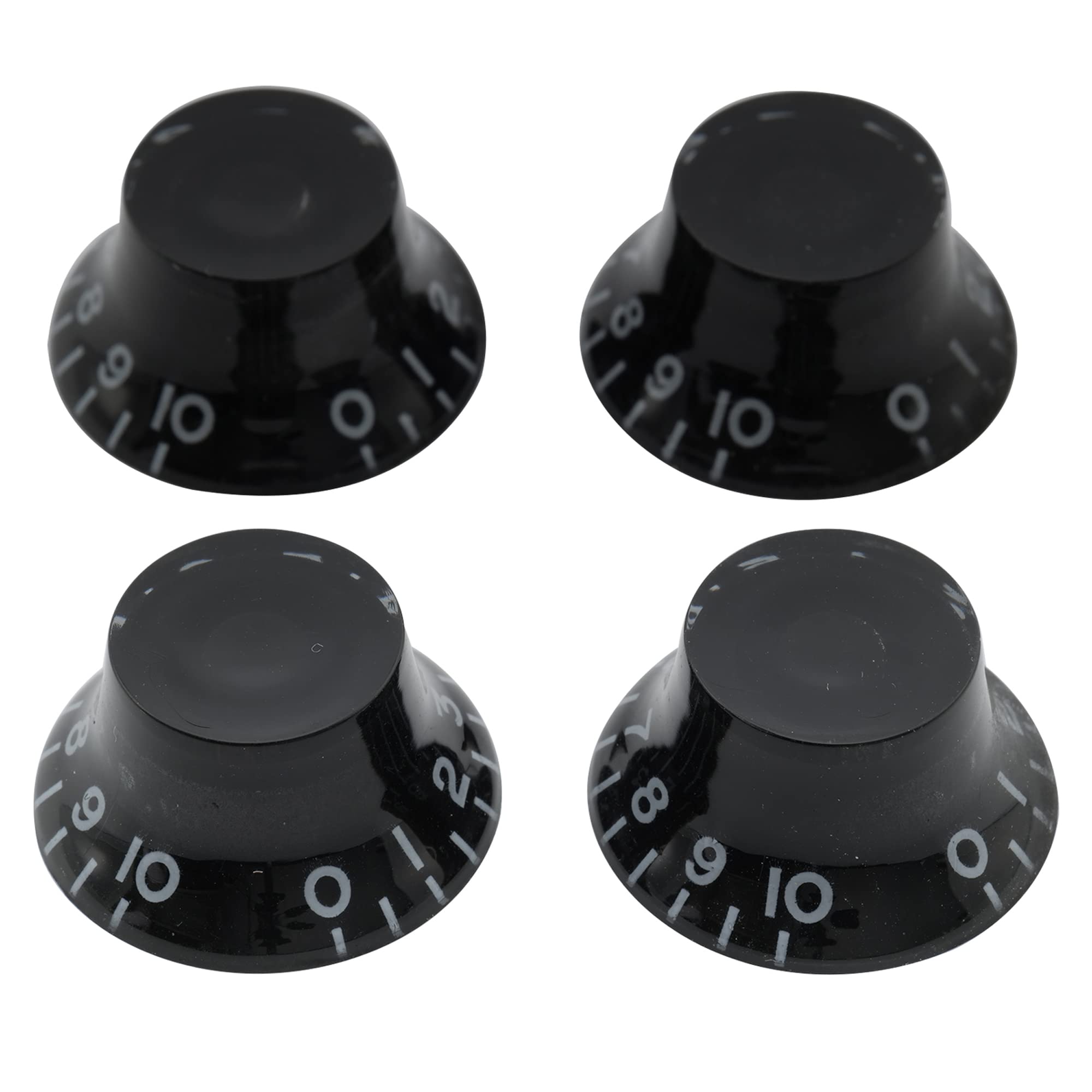 Musiclily Metric Top Hat Bell Knobs Tone Volume Control Knobs for Epiphone Les Paul SG Electric Guitar, Black (Set of 4) โ image 1