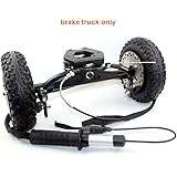 L-faster Mountainboarding Skateboard Trucks Offroad Boarding Spring Truck with Brake All Terrain Longboard Brake System