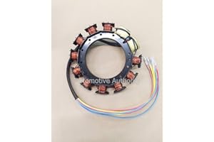 AUTOMOTIVE AUTHORITY LLC 16 Amp Stator For Use On Mercury Outboard 40-125 HP 2,3&4 Cylinder 174-9710K1, 398-818535A18, 398-9710A28, 398-9873A32, F747095