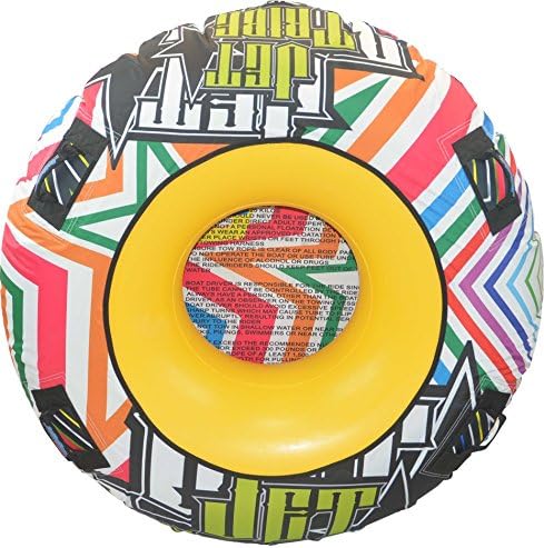 Donut Towable One Person Inflatable Tube PWC Jetski Ride &amp; Race (multicolor)