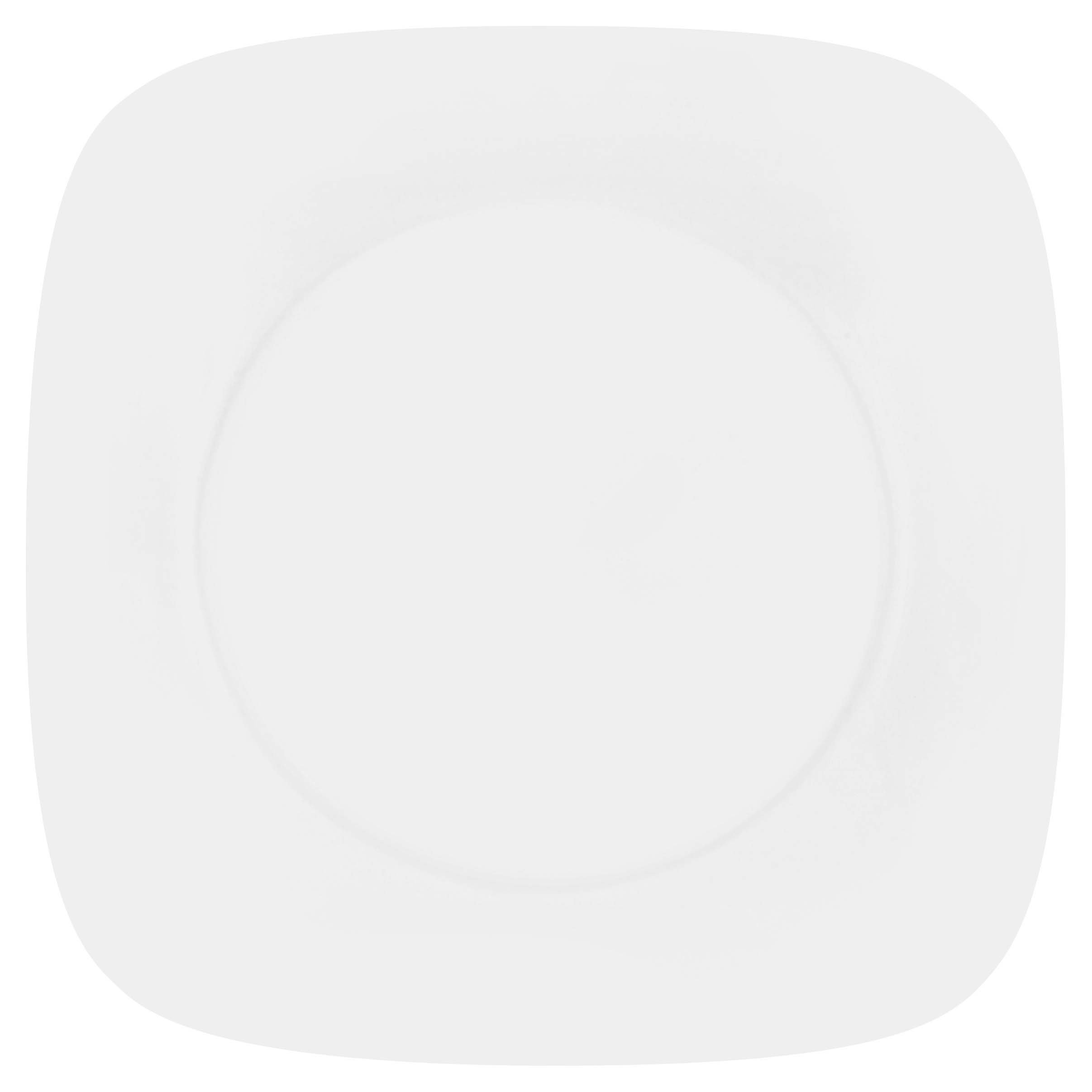 Corelle 26.5 cm Vitrelle Glass Pure Dinner Plate, Pack of 6, White