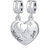 NanMuc Mother and Daughter Son Family Tree Heart Love Charm for Pandora Bracelet for Women Mom