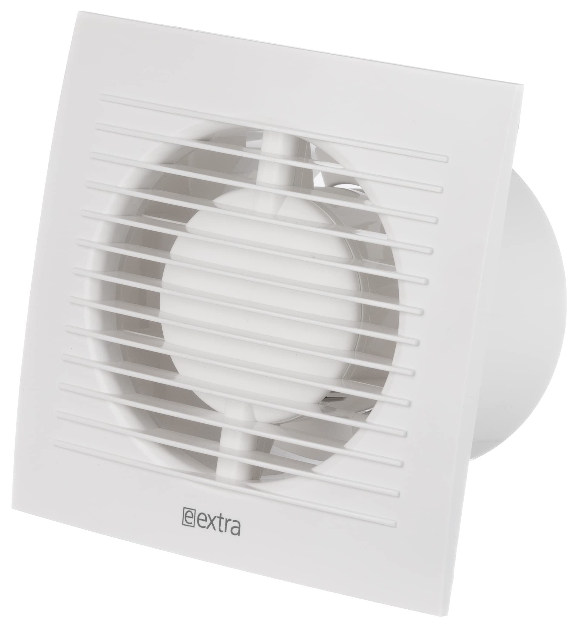 LIRAST Ø 100mm / 4 inch White Bathroom Fan with Timer and Humidity Sensor - Ventilator for Bath Kitchen Toilet - Extractor Fans