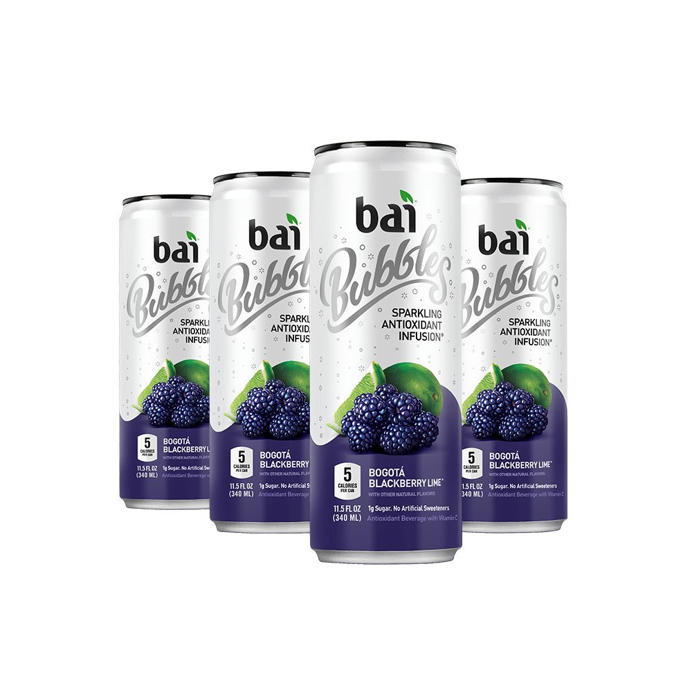 Amazon.com : Bai Bubbles, Sparkling Water, Bogota Blackberry Lime