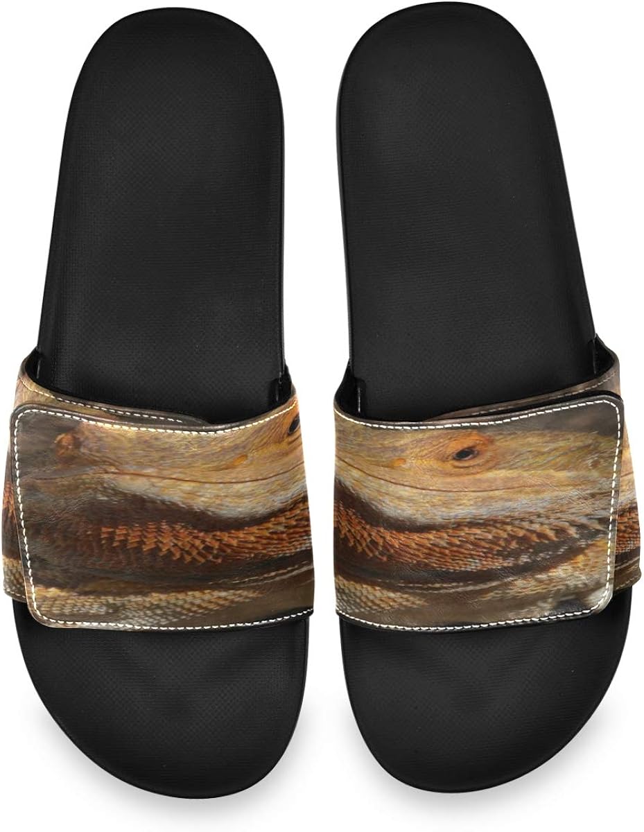 leather slide slippers