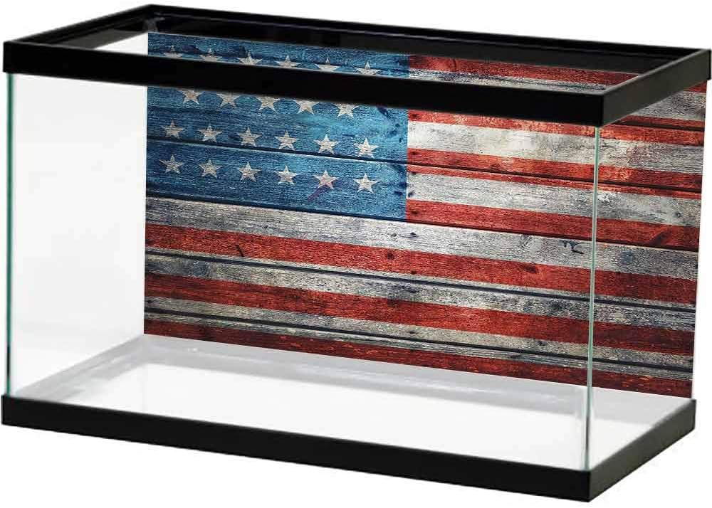 homecoco HD Aquarium Background USA,July Fourth Freedom Day Double-Sided Adhesive Wallpaper